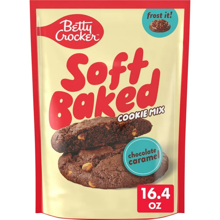 Betty Crocker Soft Baked Cookie Mix, Chocolate Caramel Flavored, 16.4 oz | Walmart (US)