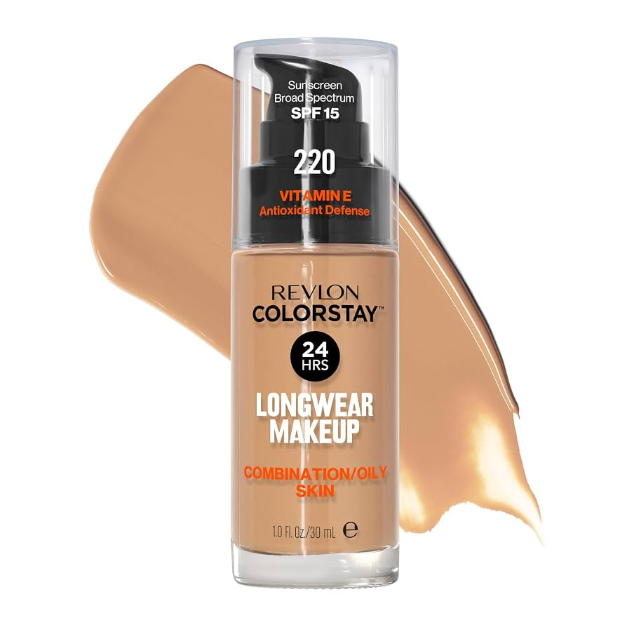 Revlon Liquid Foundation, ColorStay Face Makeup for Combination & Oily Skin, SPF 15, Medium-Full ... | Amazon (US)