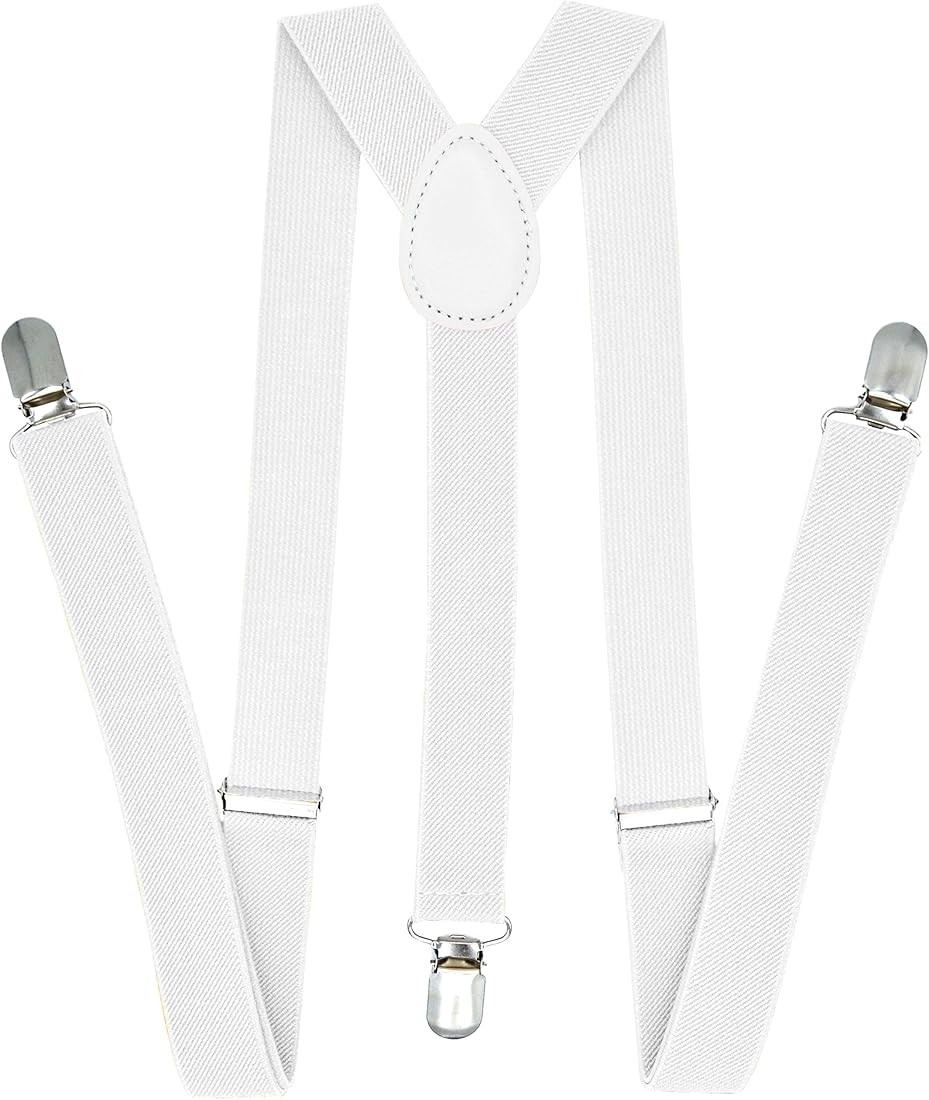 Trilece Suspenders for Men - Adjustable Size Elastic 1 inch Wide Y Shape Suspender for Women Heavy D | Amazon (US)