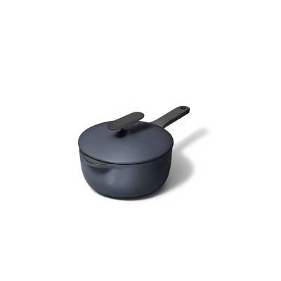 Caraway Home Enameled Cast Iron Mini Sauce Pan Midnight Blue | Target