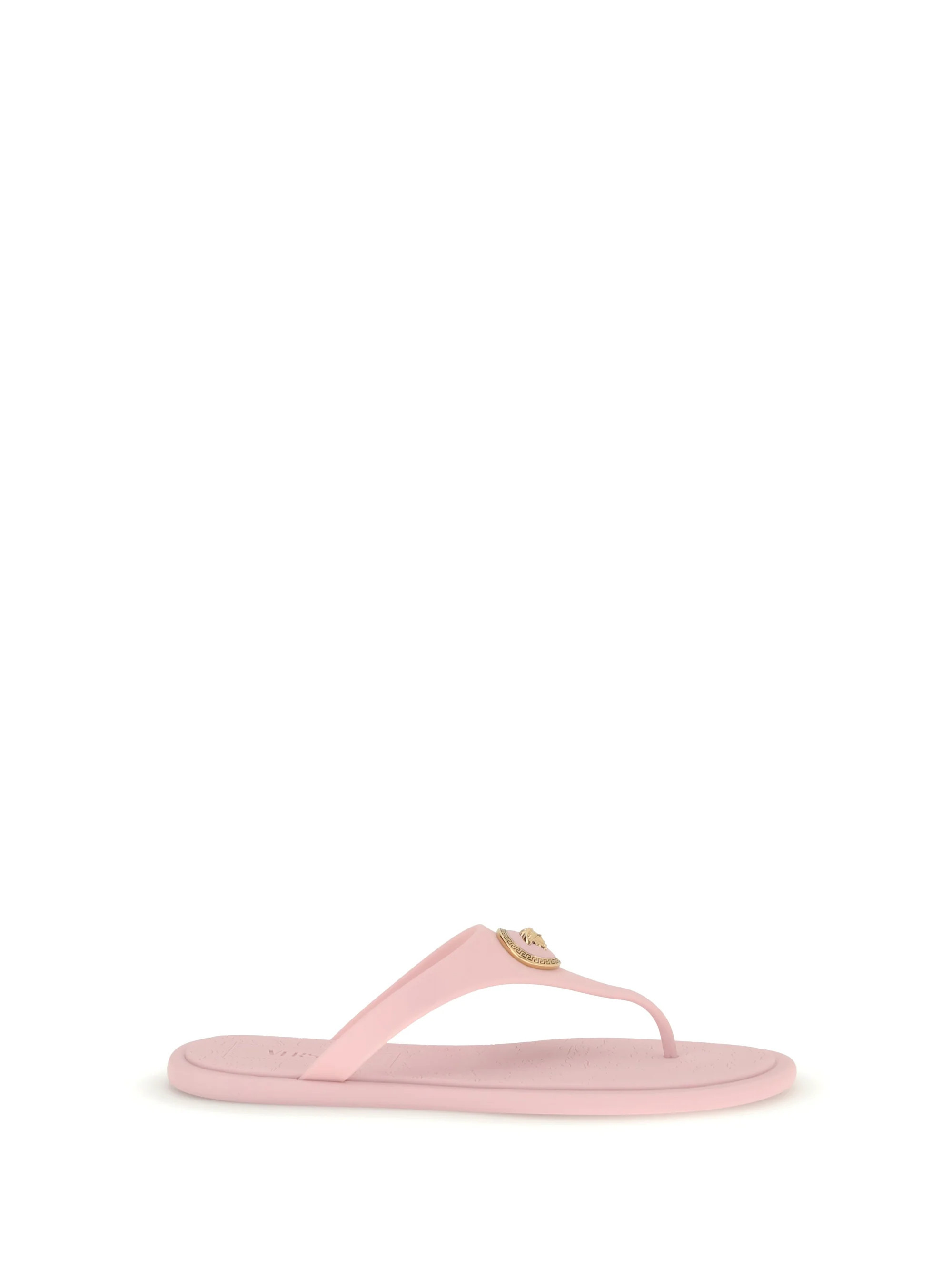 Rubber Thong Sandals Pastel Pink/Gold | Zulily