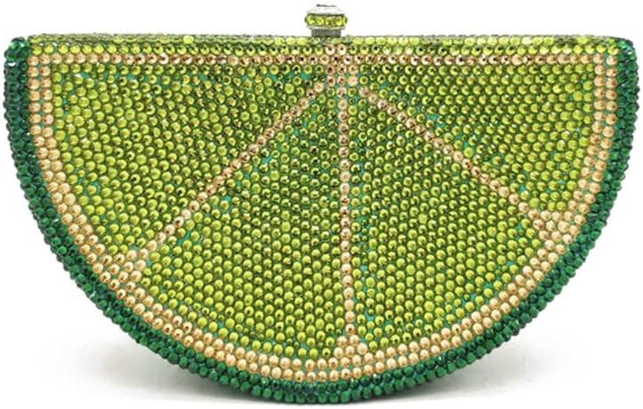 Women Cute Fruit Evening Clutch Sparkling Rhinestones Purse Crystal Banquet Prom Shoulder Bag | Amazon (US)