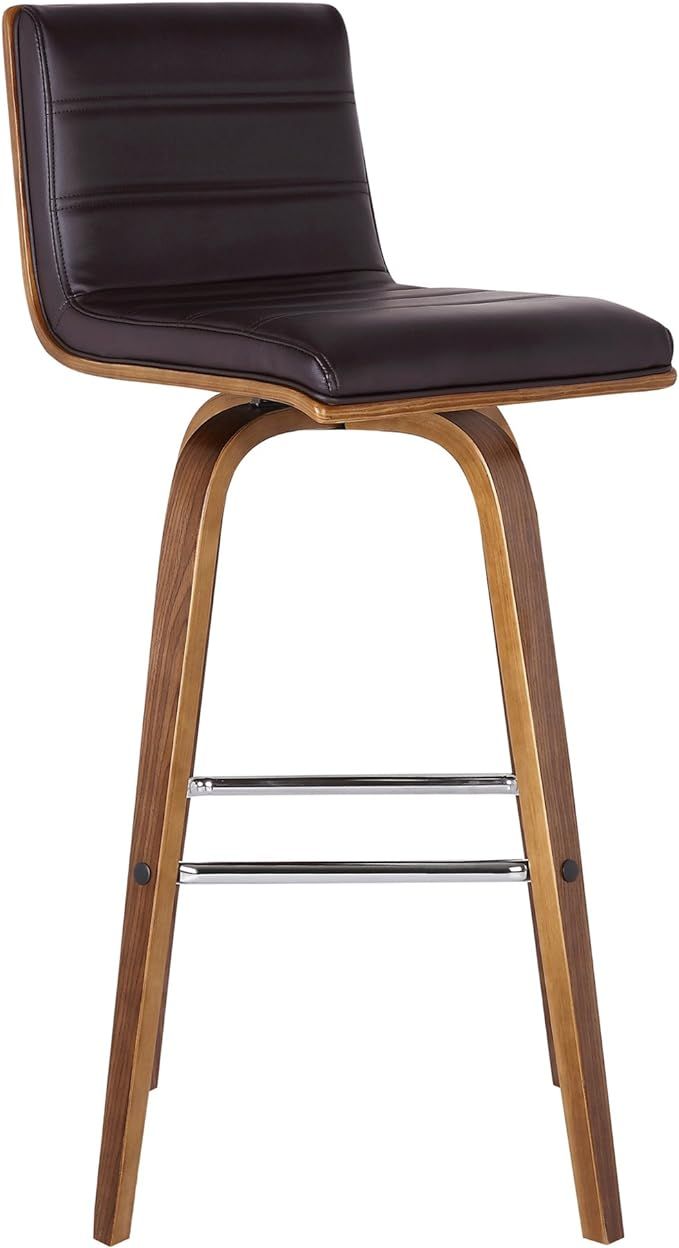 Armen Living Vienna Counter Height Bar Stool Kitchen and Dining , 26" Brown/Walnut, More color/si... | Amazon (US)