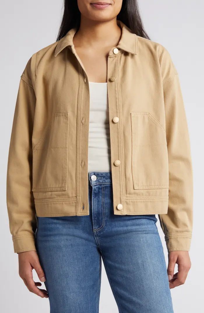 Wit & Wisdom Cotton Twill Utility Jacket | Nordstrom | Nordstrom