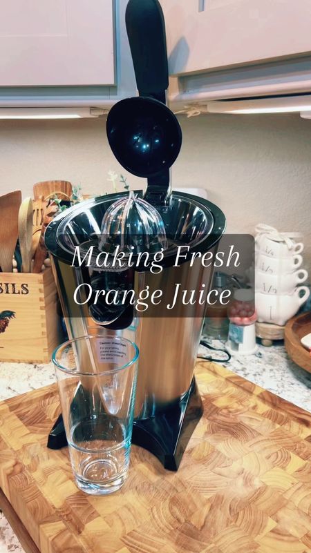 I finally got my first juicer and decided to make some fresh orange juice and now I am hooked. Not only is this the best glass of Juice I have ever tasted, it is super easy to use and clean up.
Grab Yours Here: https://amzn.to/3Vk83to

#juicerecipes #orangejuice #freshjuice #whatsforbreakfast #kitchenaccessories #founditonamazon #amazonfind #amazonfinds #kitchenmusthaves 

#LTKHome #LTKVideo #LTKGiftGuide