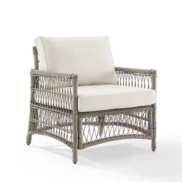 Thatcher Outdoor Wicker Armchair - Overstock - 36147277 | Bed Bath & Beyond