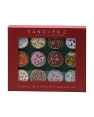 12pk 4oz 12 Days Of Christmas Candle Set | TJ Maxx