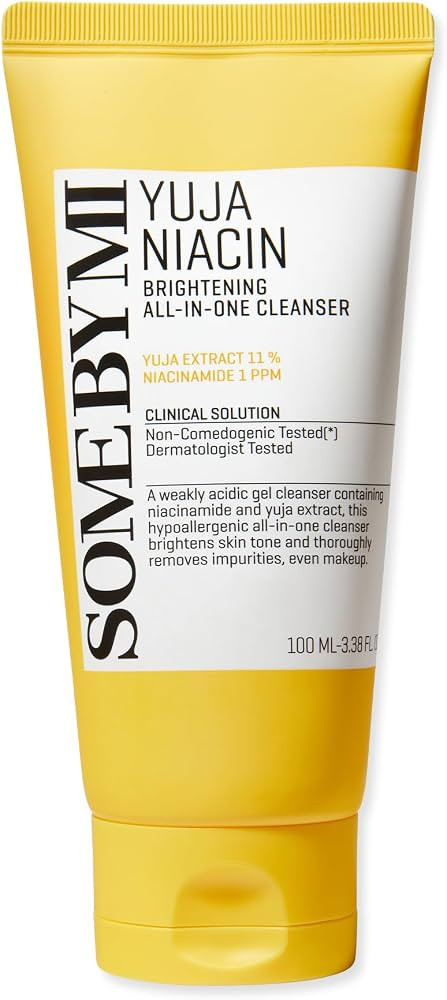 SOME BY MI Yuja Niacin Brightening All in One Cleanser - 3.38Oz, 100ml - Mild Daily Face Wash for... | Amazon (US)