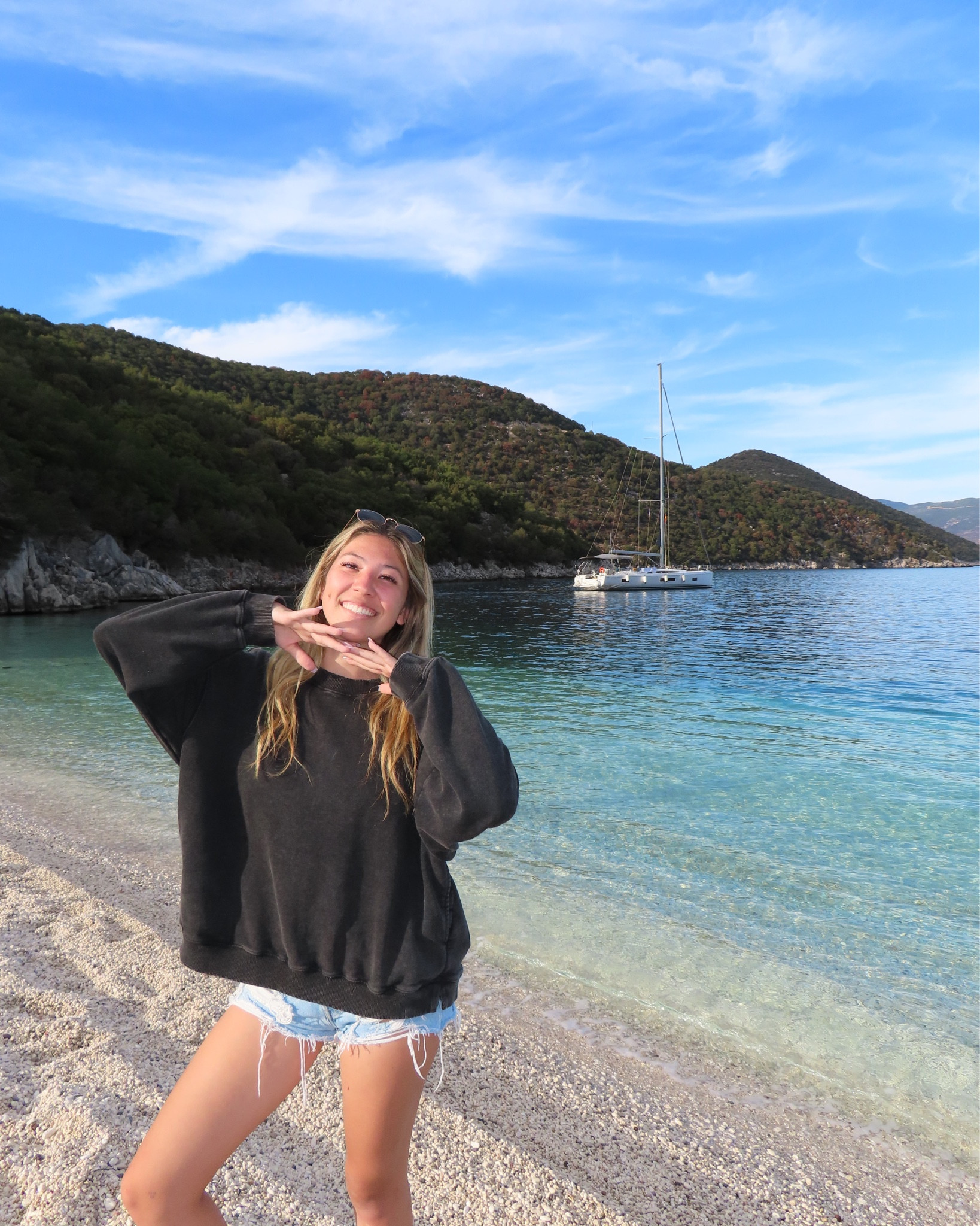 greece fit! top: fp movement, bottoms: levi’s