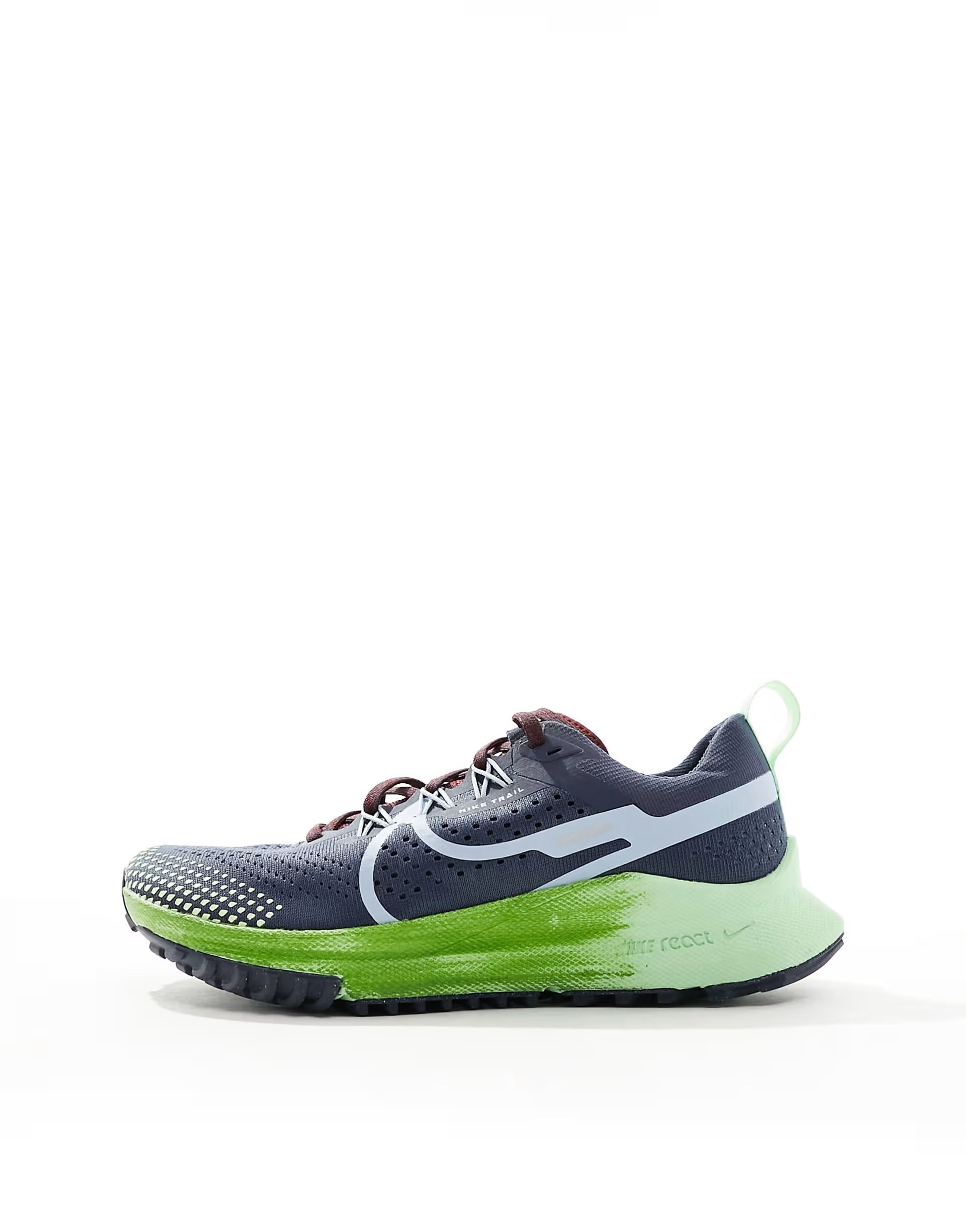 Nike Pegasus Trail 4 sneakers in navy and green | ASOS (Global)