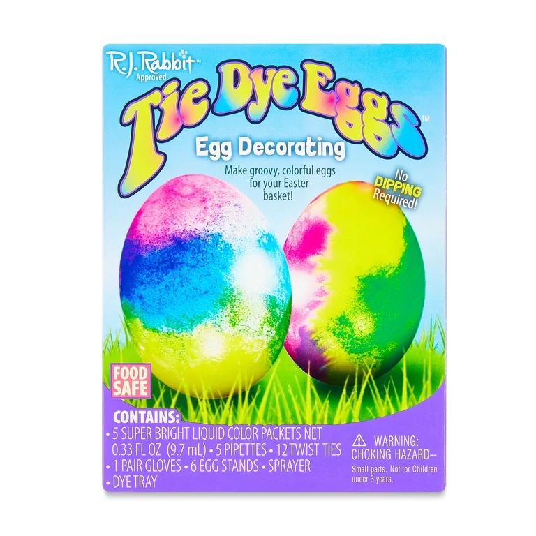 Easter Unlimited Easter Multi-Color Tie Dye Egg Decorating Kit | Walmart (US)