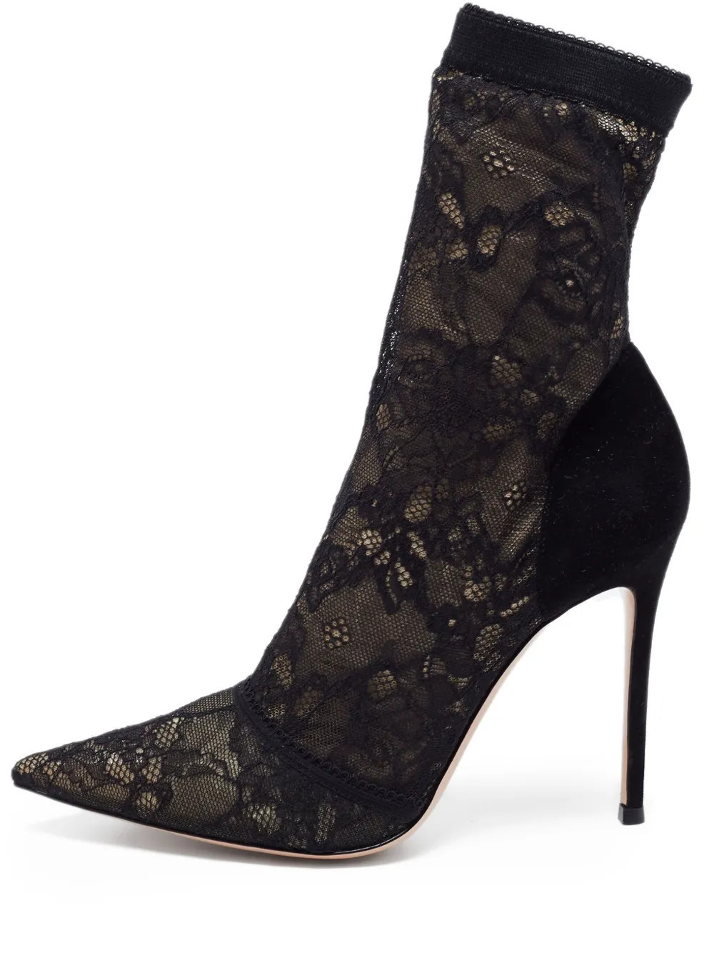 Gianvito Rossi 115mm leather ankle boots - Black | Farfetch Global