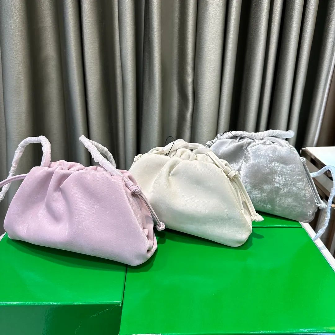 Lady Luxury Evening Bag designer Silk Cloud shape Bag Shoulder Fashion Simple and elegant Handbag... | DHGate