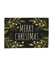 27x40 Wool Merry Christmas Hooked Rug | Marshalls