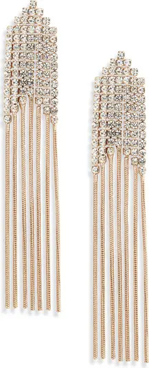Crystal Chain Fringe Drop Earrings | Nordstrom