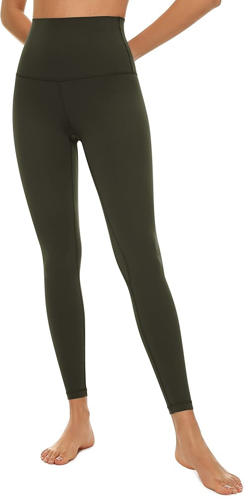 CRZ YOGA Super High Waisted Butterluxe Workout Leggings 25''/28'' -Over Belly Buttery Soft Full Leng | Amazon (US)
