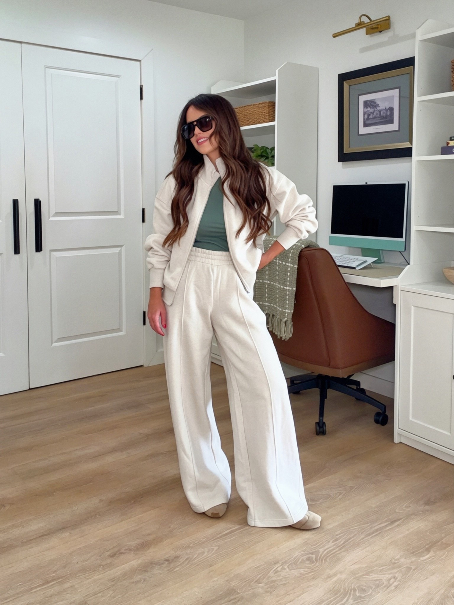This Walmart pant set is such an easy travel outfit ✈️ Comfy enough for a flight or road trip but still looks pulled together. I love the relaxed wide-leg pants with the lightweight jacket layered over a fitted top — an effortless airport outfit you can wear straight into your plans. Wearing an XS in everything.

Walmart travel outfit, Walmart fashion, Walmart pant set, airport outfit, travel day outfit, women’s matching set, wide leg pants outfit, comfy travel outfit, casual chic outfit, fall travel outfit, affordable women’s fashion, petite outfit ideas, Walmart fall fashion

#LTKootd #LTKSeasonal #LTKTravel