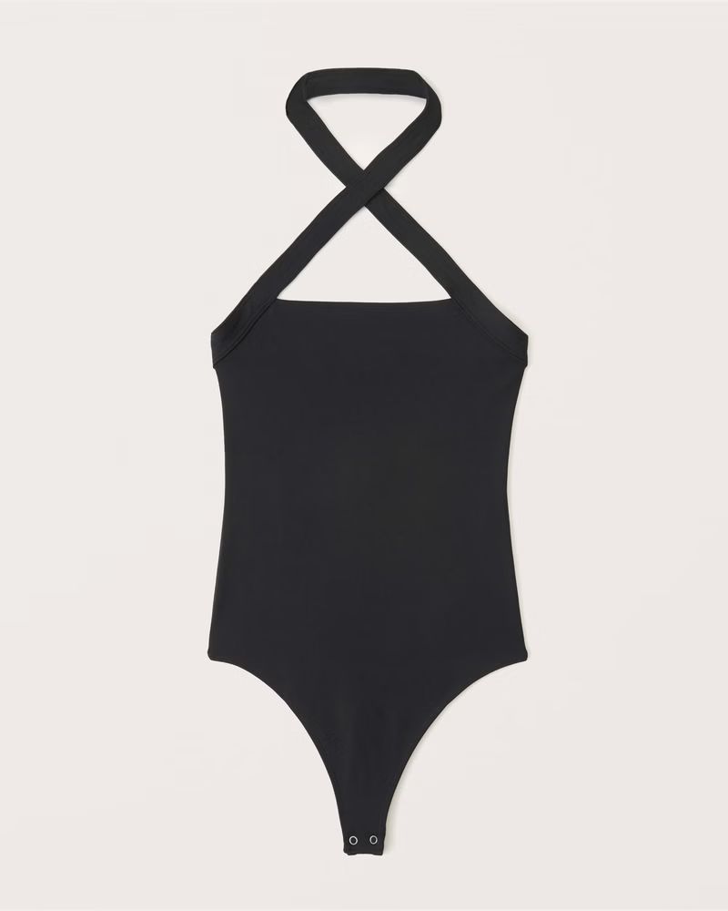 Seamless Halter Cutout Bodysuit | Abercrombie & Fitch (UK)
