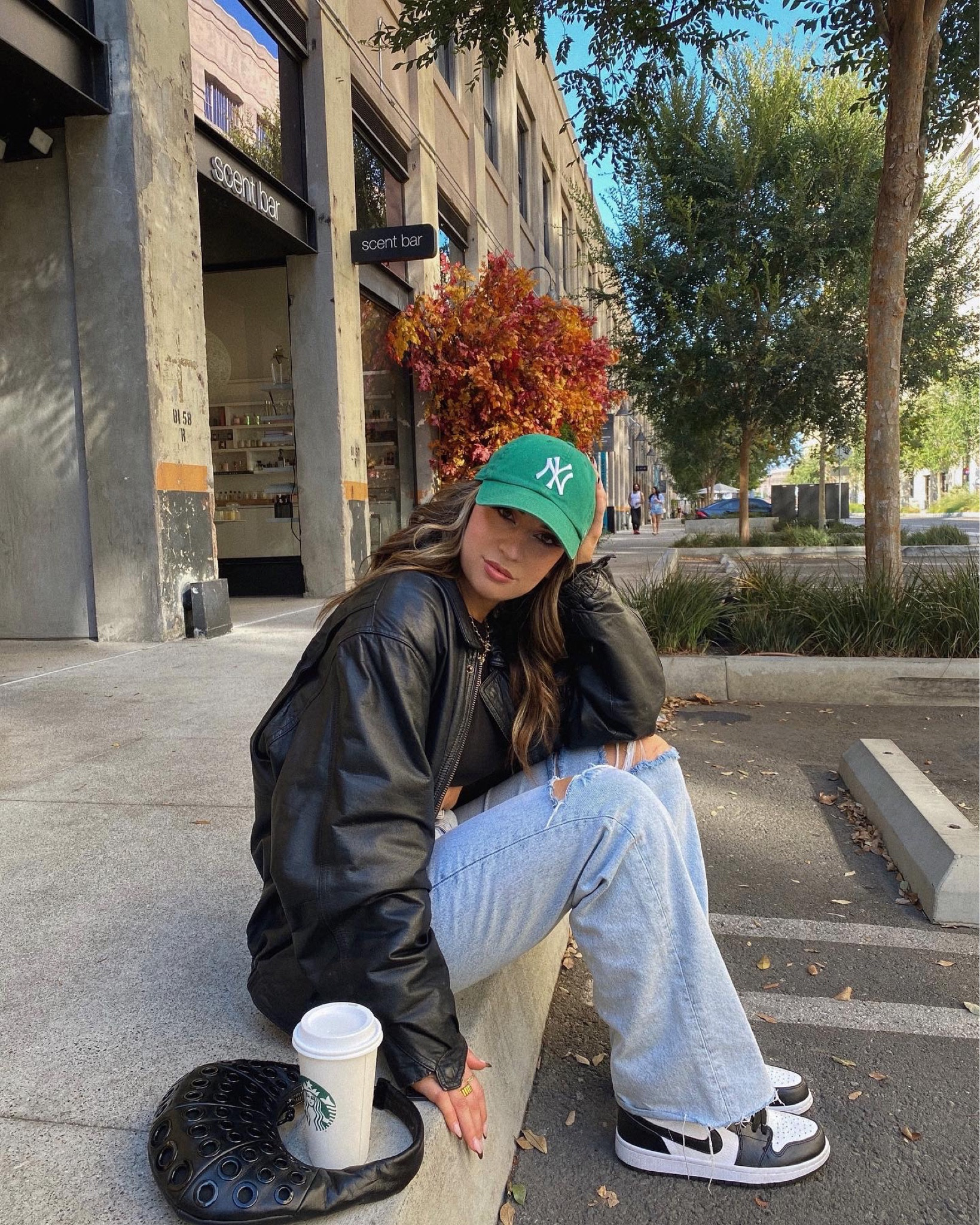 90s A-2 real leather bomber jacket vtg x 90s A-2 Leather 白く