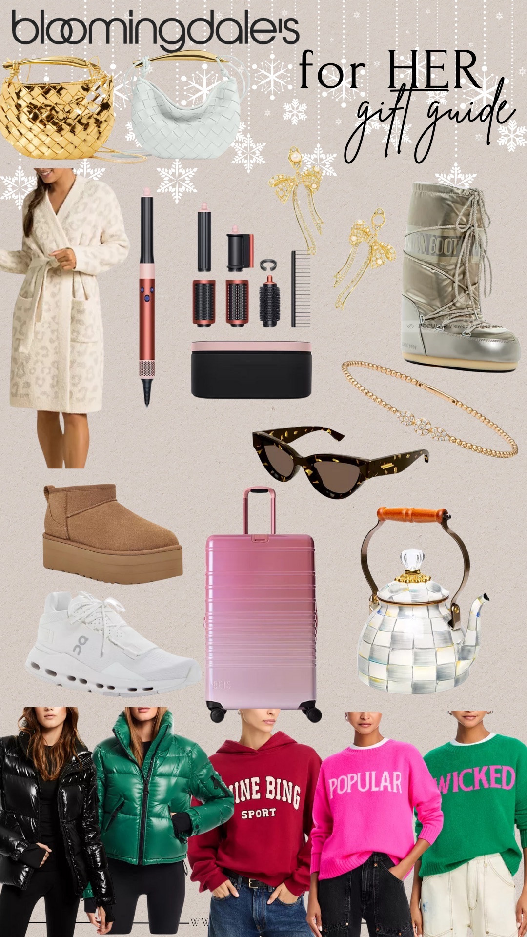 Bloomingdale’s gift guide for her!!! Loving these gift ideas! 🎄🩷

#LTKGiftGuide #LTKStyleTip #LTKHoliday