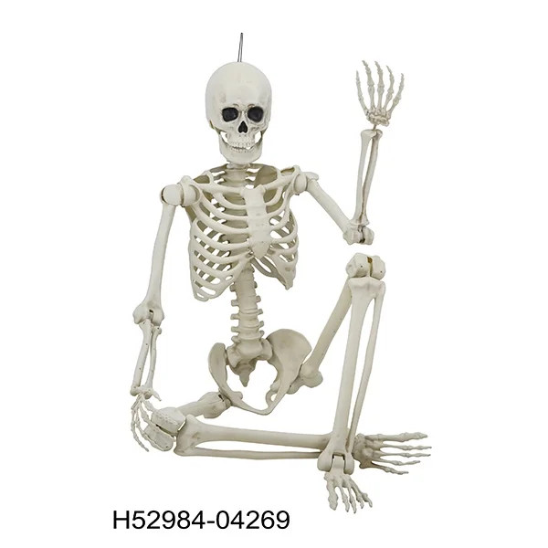 Hanging Poseable Titan Skeleton Decoration, White, 7', Halloween by Way To Celebrate | Walmart (US)