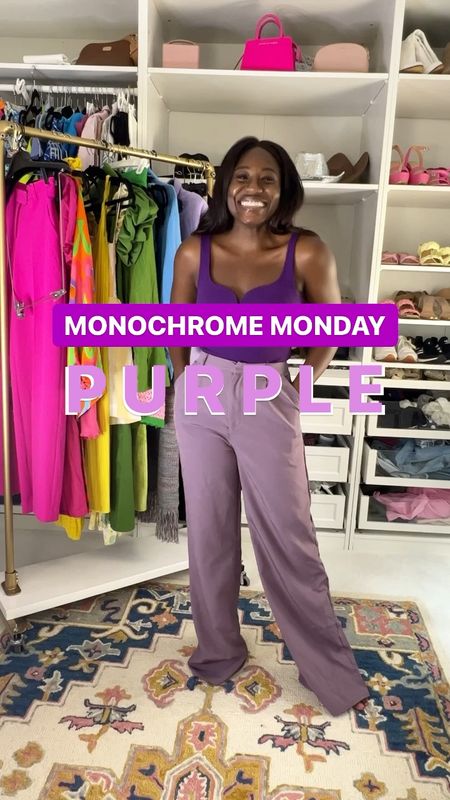 WHERE MY PURPLE GIRLIES AT?! 💜♌️🔮🍬☂️🦄💁🏾‍♀️

Hope everyone is having a great start to their week. Linking similar styles in my bio! 🤗

COMMENT below which color I should do next! 


Wide leg trousers- purple blazer - purple bodysuit - easy workwear 

 #officestyle #9to5 #workwearstyle #purpleaesthetic #whattoweartoday #cltnc #petitefashion #stylediary #monochromemonday #ihavethisthingwithcolor 

#LTKworkwear #LTKunder100 #LTKSeasonal