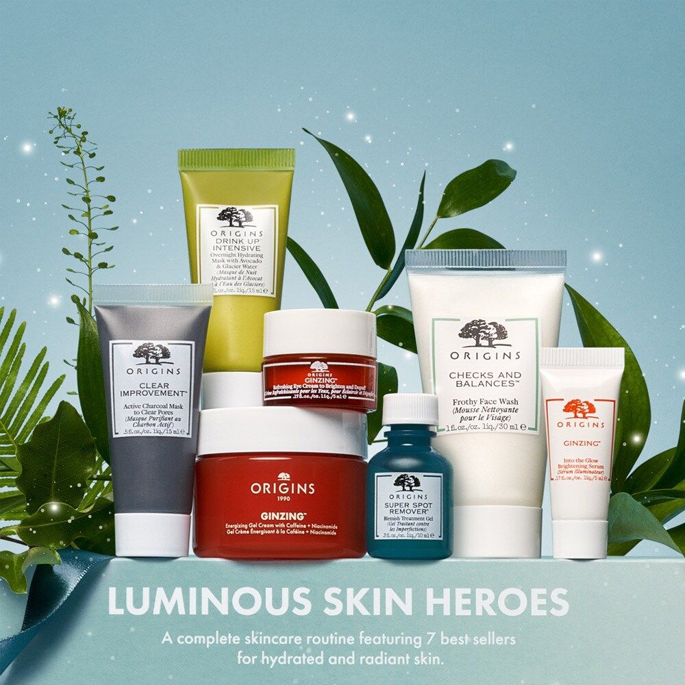 ORIGINS™ Luminous Skin Heroes Gift Set Worth Over £68 | Origins UK | Origins (UK)