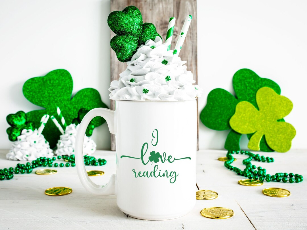 Book Lover Gift, St. Patrick's Day Mug, Bookworm Gift, Bookish Mug, Avid Reader Gift, Reading Mug... | Etsy (US)