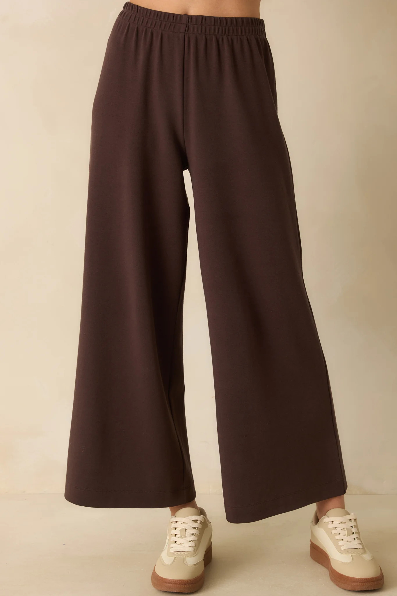 Z Supply Dark Brown Scout Luxe Pants | Red Dress