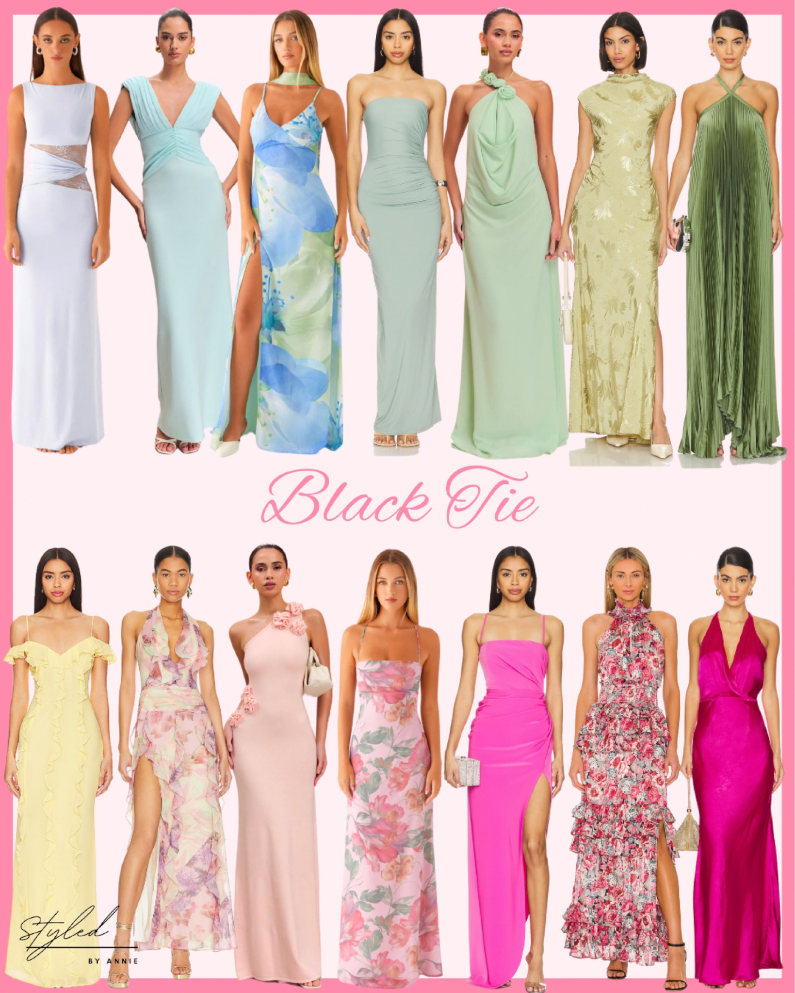 Wedding Guest Edit: Spring Edition🌷💖

Shop these gorgeous gowns for a black-tie wedding or a spring formal!!

#blacktie #wedding #weddingguest #springdress #eveningdress #gown #maxidress

#LTKWedding #LTKParties #LTKSpring