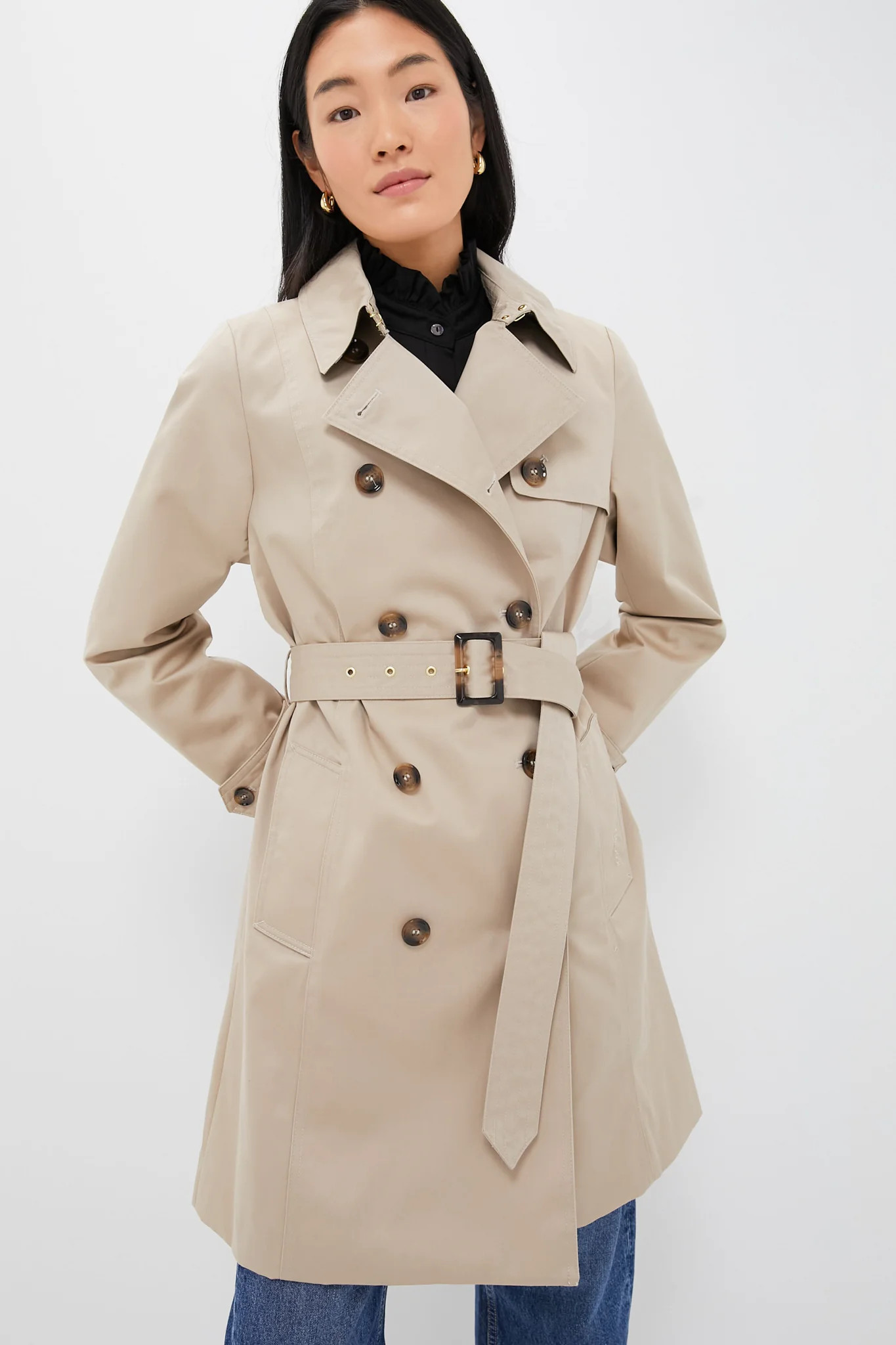 Light Fawn Short Greta Showerproof Jacket | Tuckernuck (US)