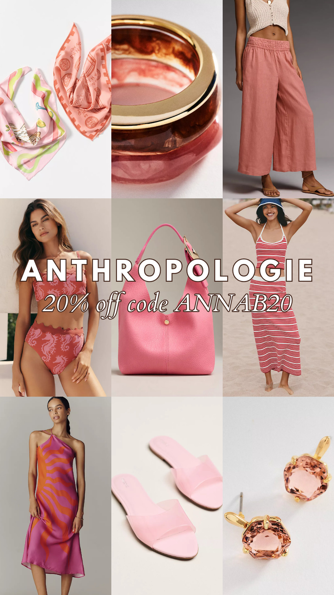 Anthropologie 20% Off a Regular-Price Purchase $100+ code ANNAB20. 

anthropologie sale, summer fashion, beach vacation, resort wear, pink aesthetic, vacation style, summer outfits, coastal style, feminine fashion, annabrstyle 

 #LTKOver40 #LTKSaleAlert #LTKSwim
