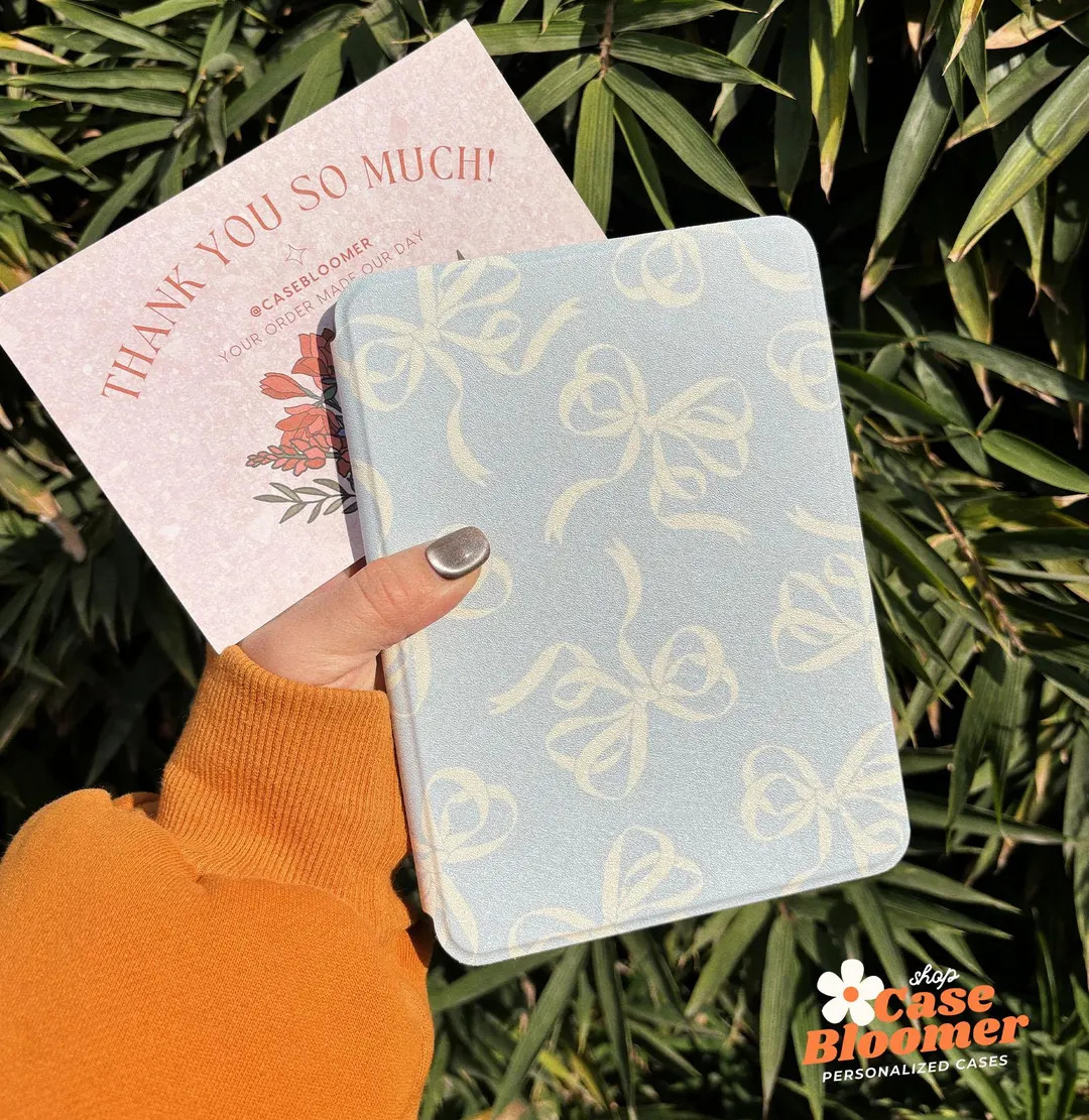 Custom Blue Ribbon Custom Kindle 7" Case Paperwhite 12th 11th Case Kindle Colorsoft case Kindle O... | Etsy (US)