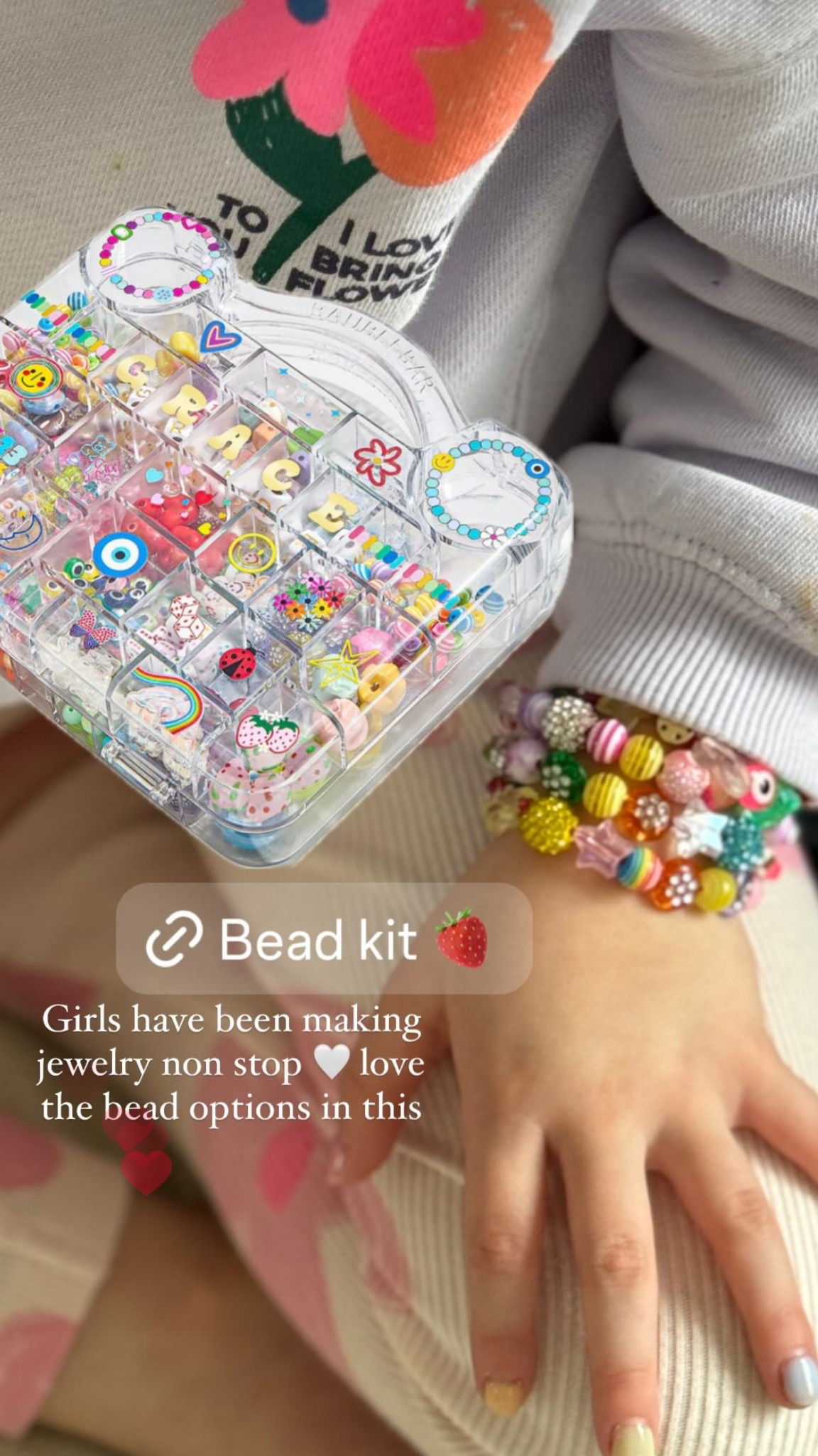 Kids toys, beads, summer necklace, summer bracelet, beads, bead kit, bauble bar