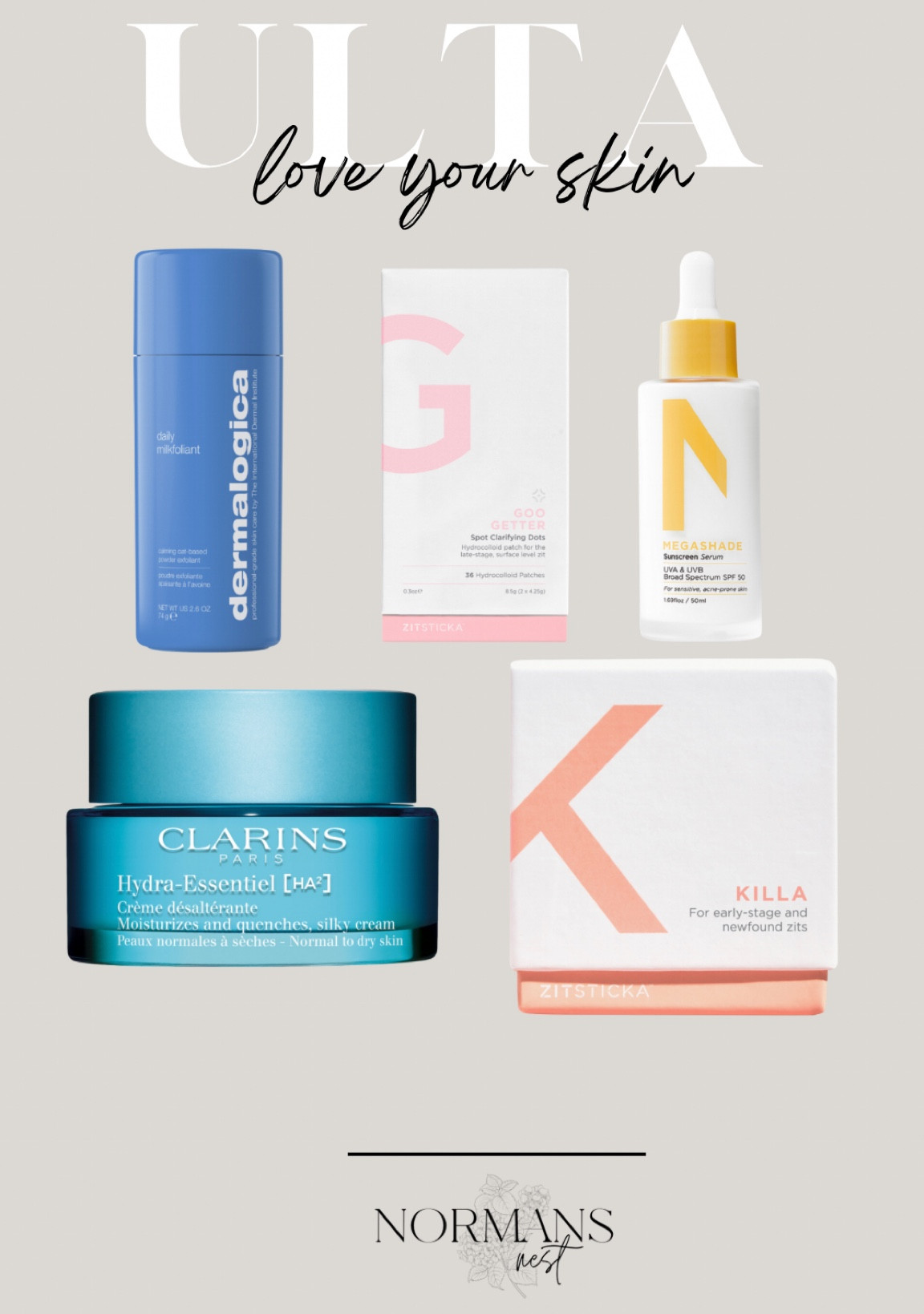 Todays Ulta Love Your Skin deals! Half off Dermoligica exfoliator, Clarins moisturizer, and acne products! 

#LTKsalealert #LTKbeauty #LTKfindsunder50