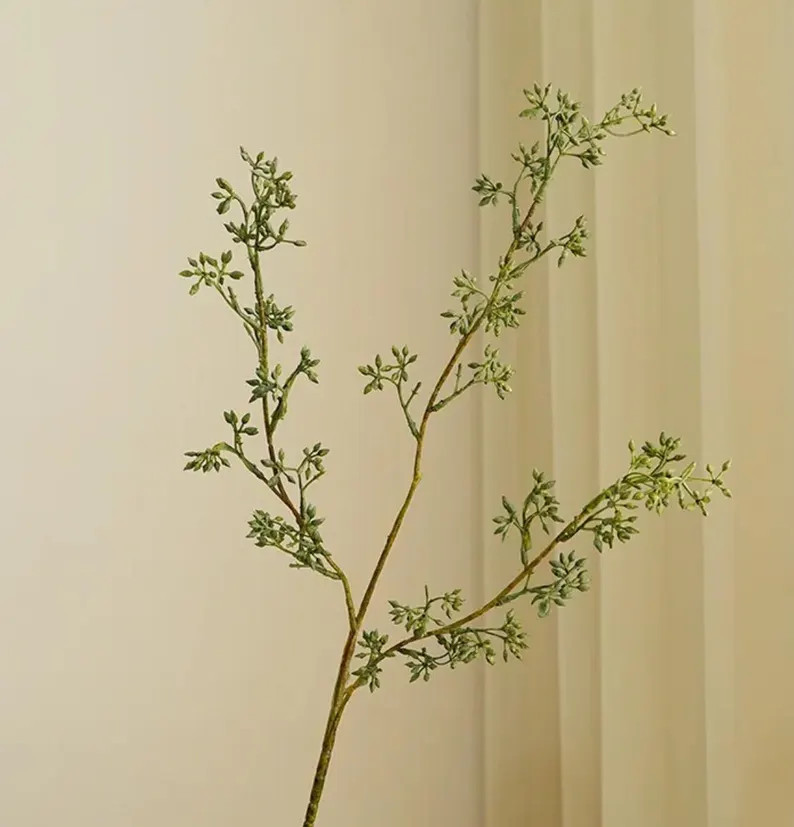 Realistic Faux Long Stem Seeded Eucalyptus Branches for Wedding Decor Flower Girl Hallo Wreath Ma... | Etsy (US)