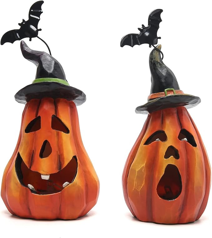 Hodao Halloween Pumpkin Decorations Indoor Halloween Decorations Clearance for Table/Halloween/Wi... | Amazon (US)