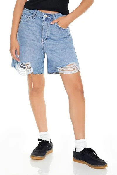 Distressed Bermuda Shorts | Forever 21
