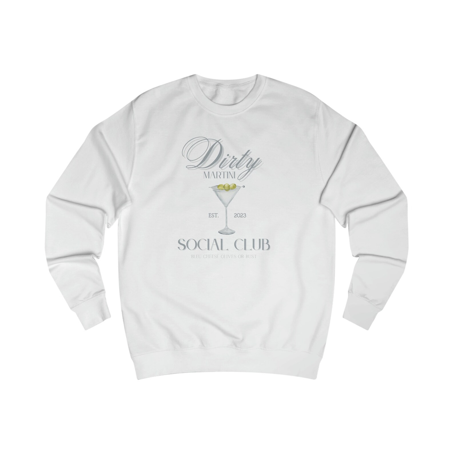 Dirty Martini Sweatshirt Olive Print Crewneck Martini Lover - Etsy | Etsy (US)