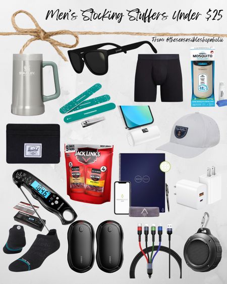 Men’s stocking stuffers gift ideas under $25 gifts for him gift guide for men socks underwear electronics gift exchange white elephant 

#LTKHoliday #LTKGiftGuide #LTKmens