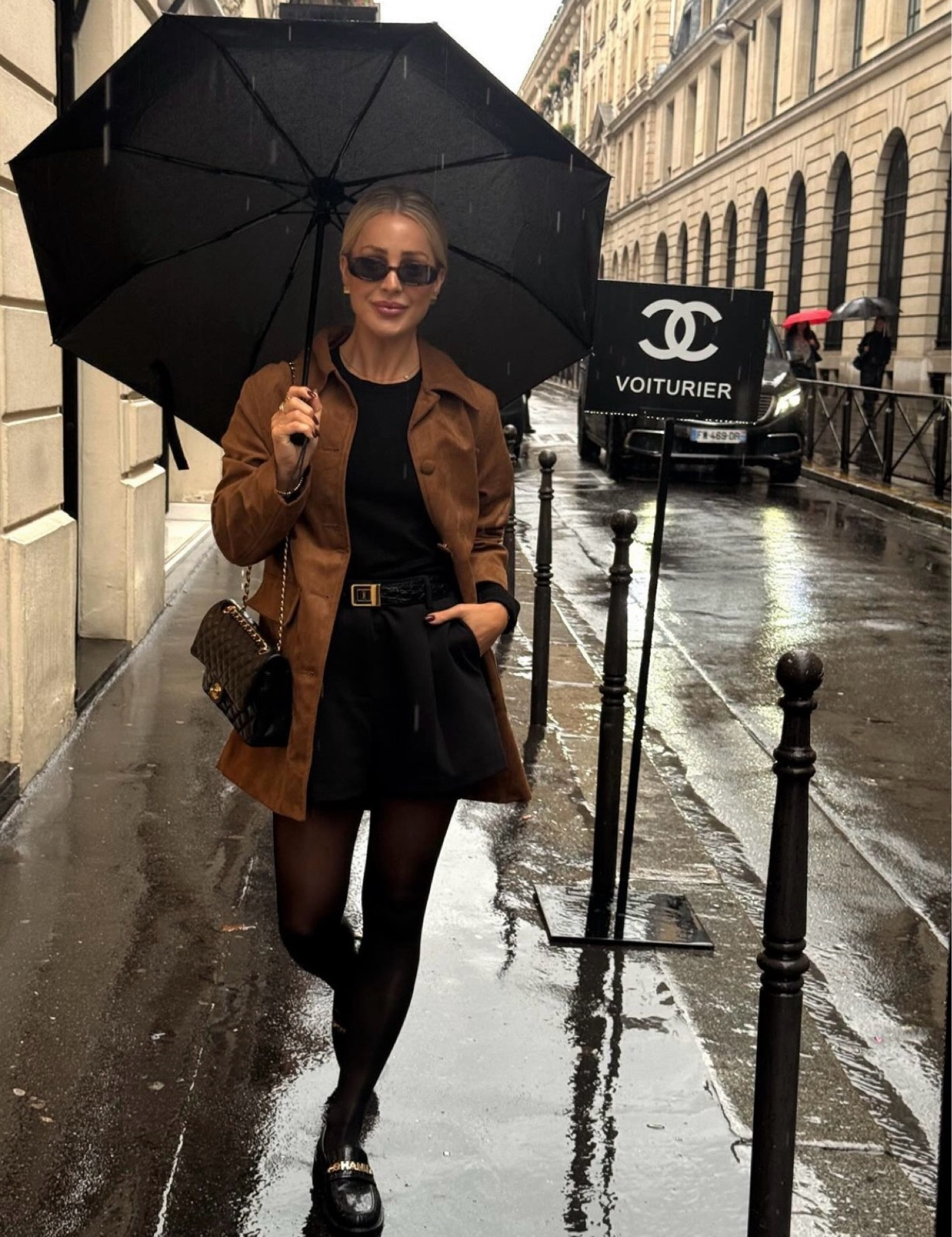 Autumn outfit, suede jacket, neutrals, sheet tights, black outfit, casual outfit, transitional style, layering, autumn winter style, brown suede 

#LTKautumn #LTKstyletip #LTKuk