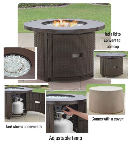 Firepit table perfect for fall!

•Propane tank hides underneath
•comes with cover
•temperature adjustment 
•cover to convert to tabletop surface 


Walmart
Walmart home
Walmart outdoors
Firepit 
Fall 

#LTKSeasonal #LTKfamily #LTKhome