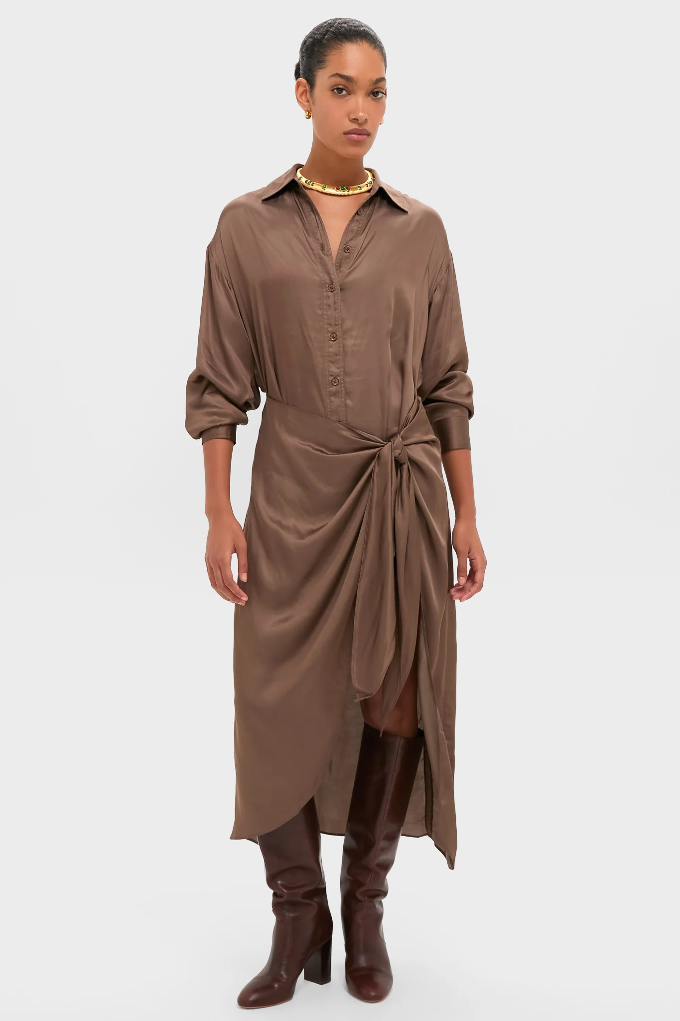 Morel Alessandra Sarong Shirt Dress | Tuckernuck (US)