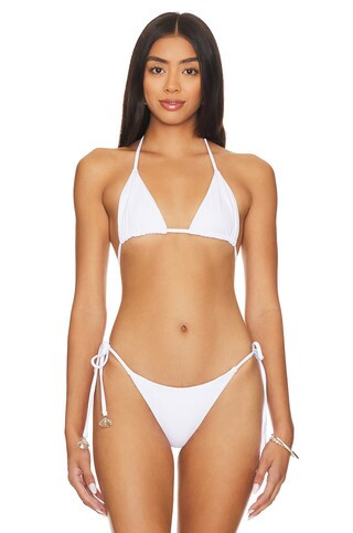 BEACH RIOT Winona Bikini Top in White from Revolve.com | Revolve Clothing (Global)