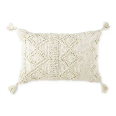 Linden Street Nubby Diamond Oblong Throw Pillow | JCPenney