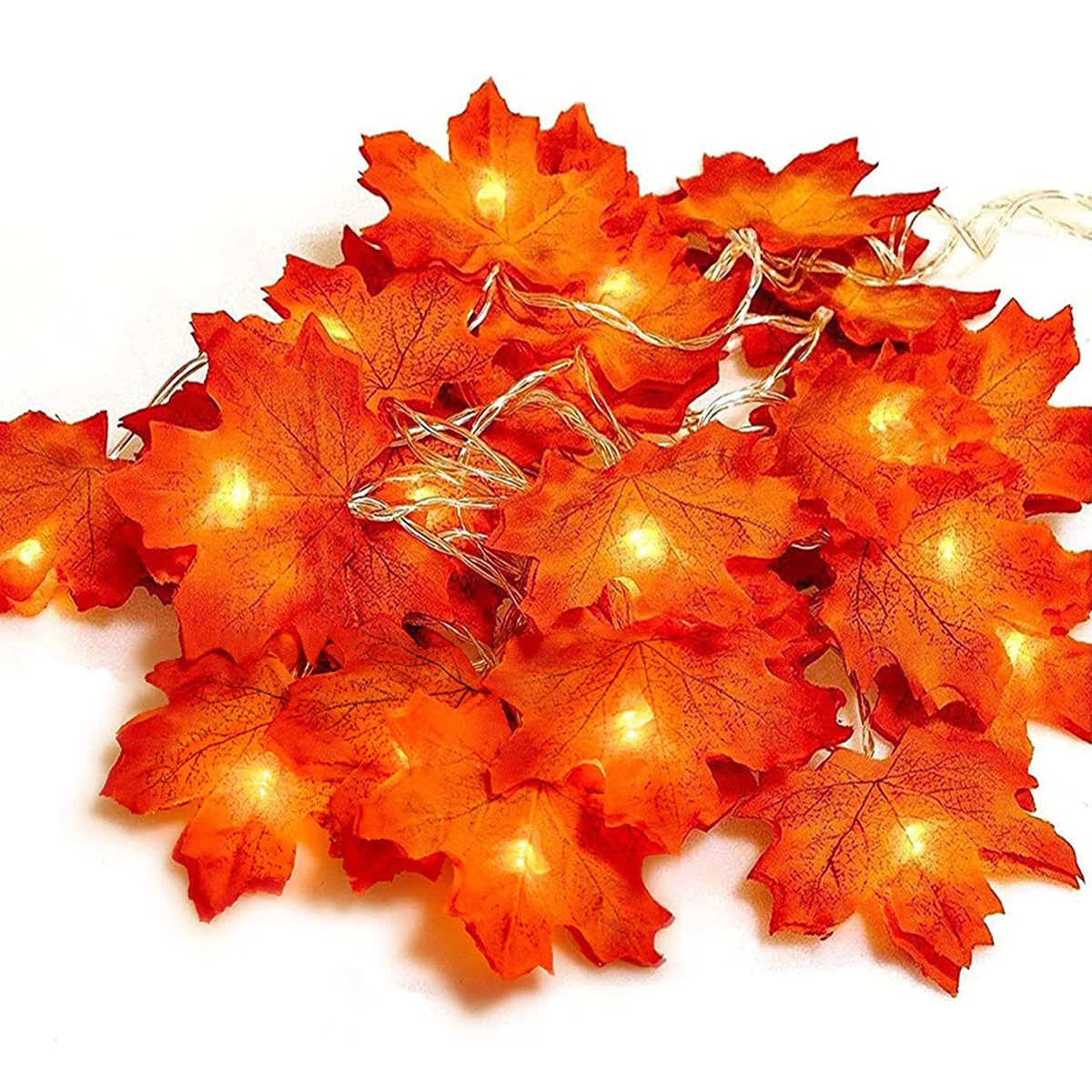 Maple Leaves String Lights Fall Decor | Wayfair North America