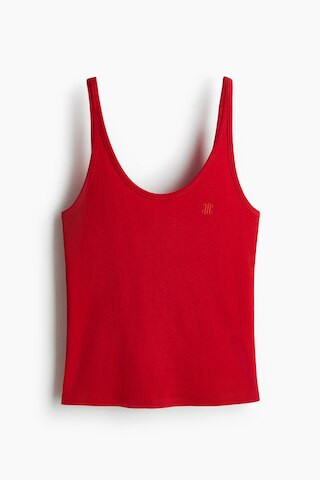 H & M - Vest top - Red | H&M (UK, MY, IN, SG, PH, TW, HK)