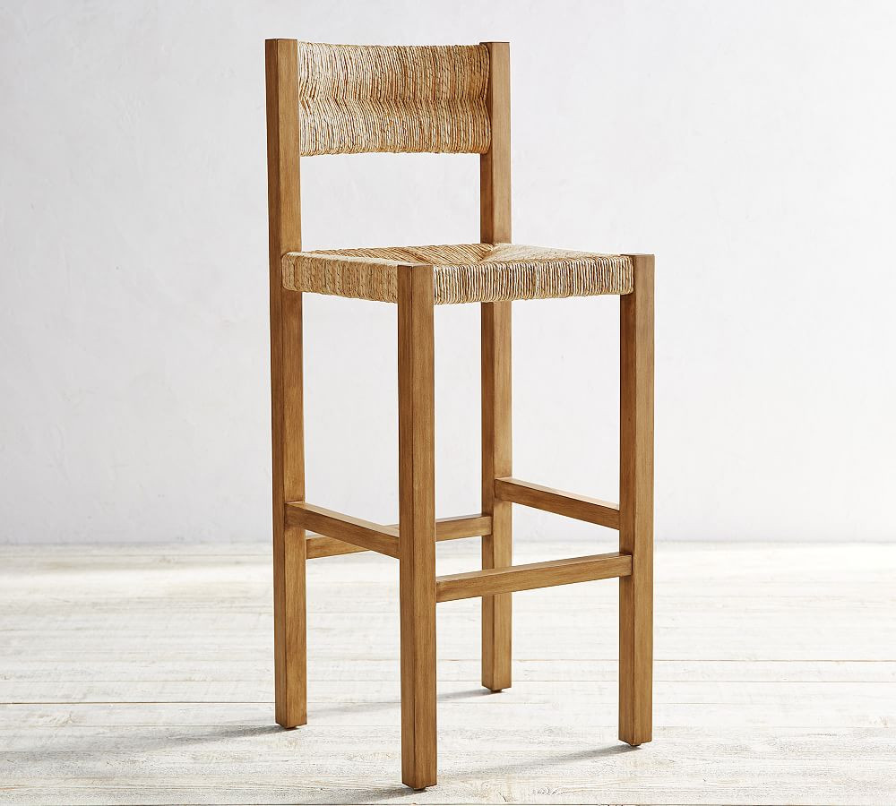 OPEN BOX: Malibu Woven Bar & Counter Stools | Pottery Barn (US)