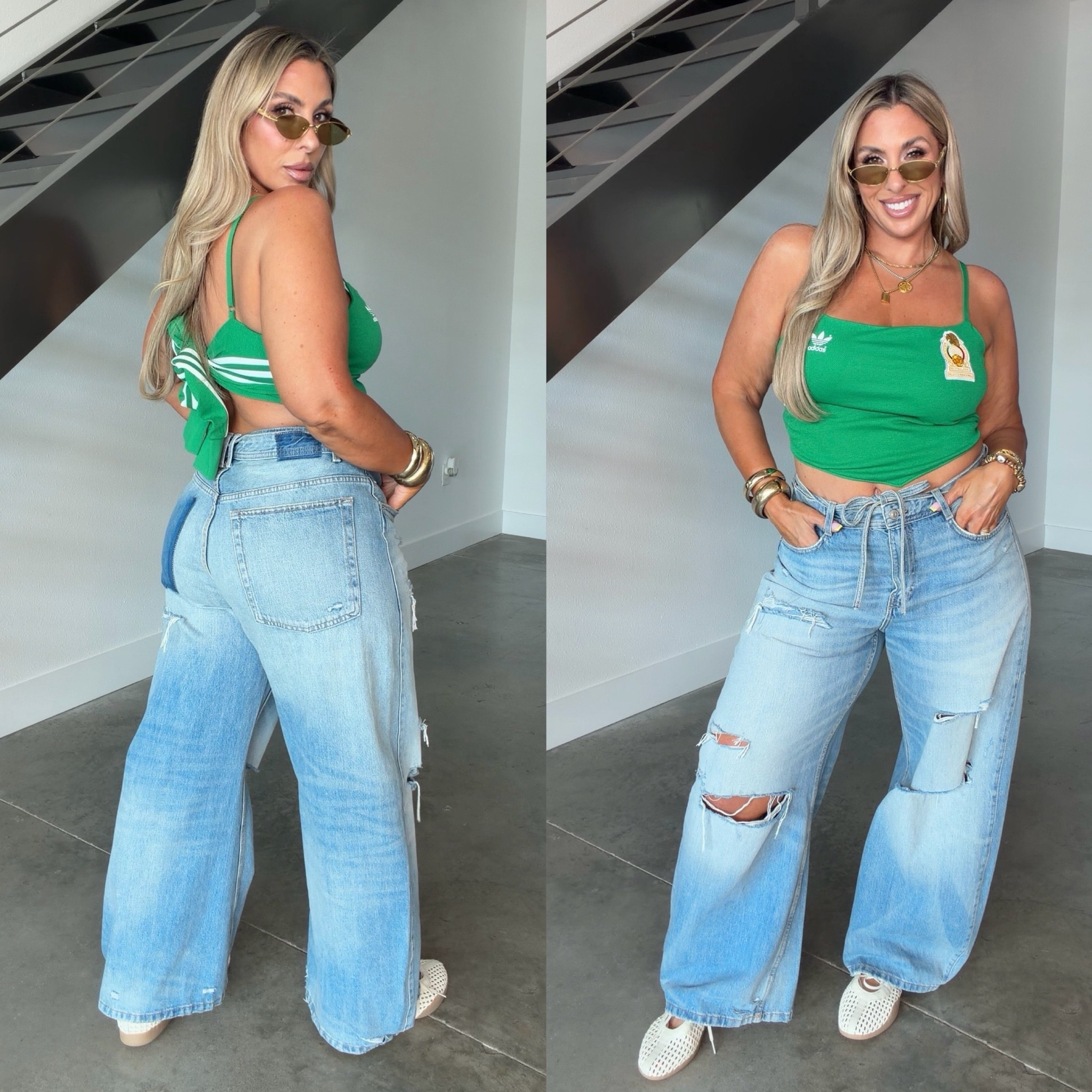 Adidas FIFA Women’s Jersey: Mexico

Top wearing XL (needed my true to size L) 

Jeans Zara can’t link here (mid rise folded size 12) 

Shoes (TTS) comfortable 

@adidas

#LTKootd #LTKMidsize #LTKOver40 #LTKActive #LTKMidsize #LTKOver40