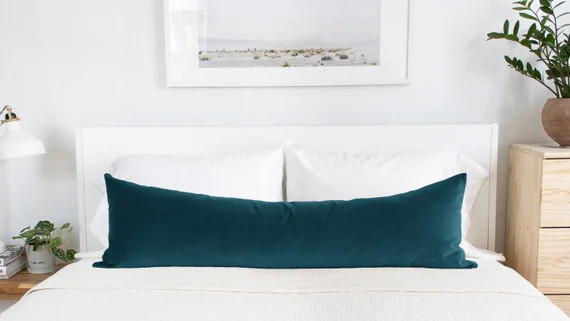 Lumbar Bolster 14x48 Velvet Throw Pillow Cover Extra - Etsy | Etsy (US)